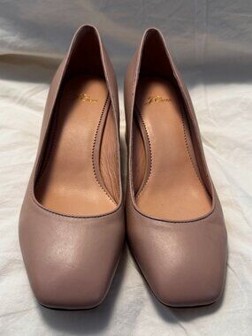 J.Crew Nude Leather Pumps – Square Toe | Size 8.5 - MF0296